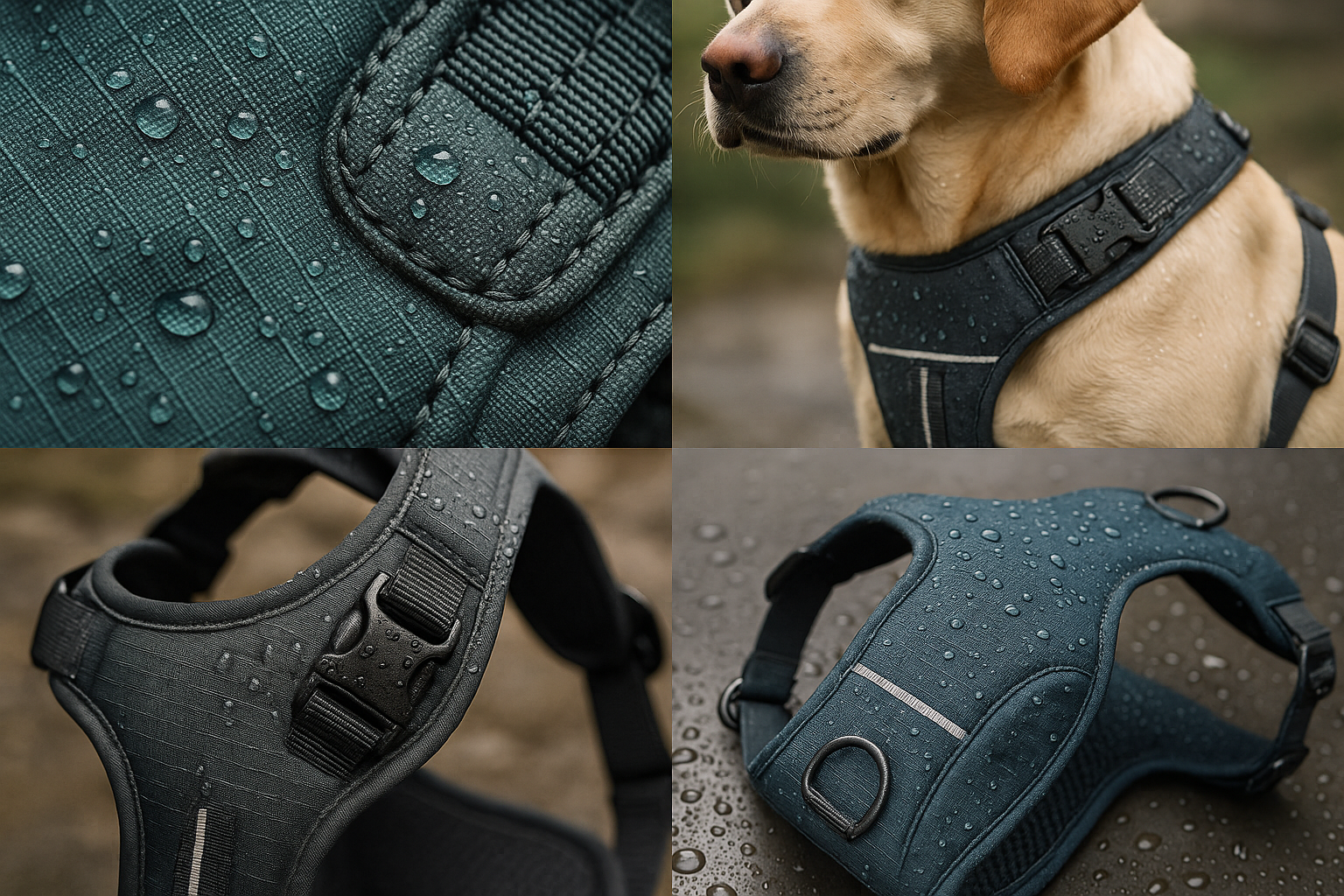 More realistic and give me pictures of water proof harness and their fabric